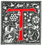 Decorated initial T