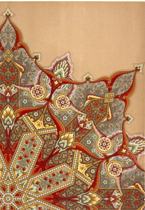  Ornament in the Arabian style, intended to be painted in the centre of a ceiling.