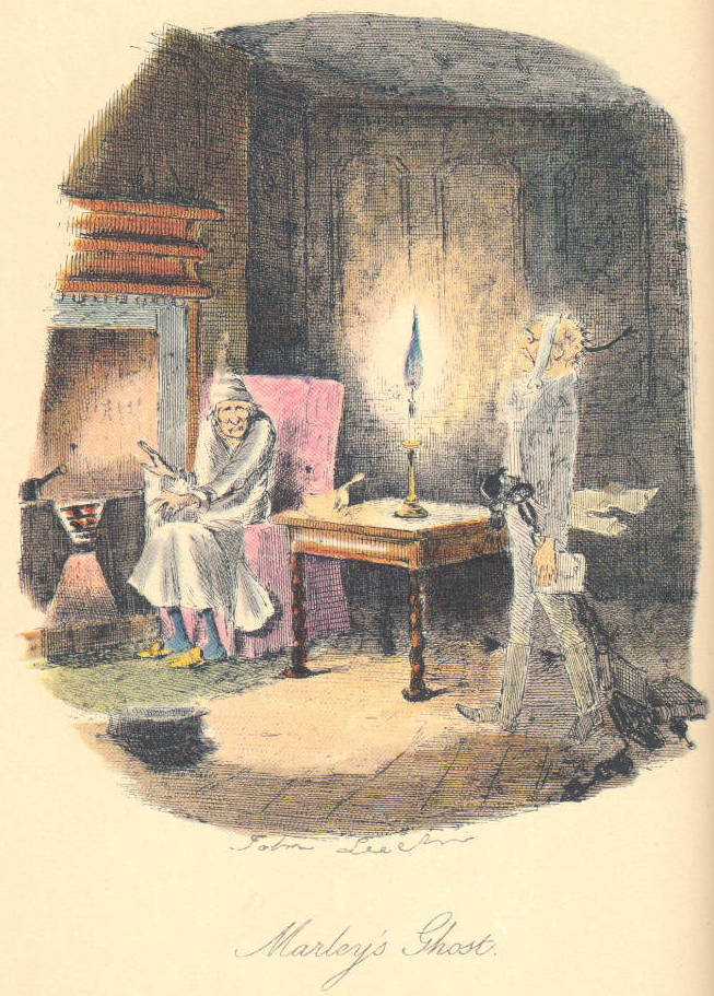 "Marley's Ghost" — fourth illustration for Dickens's "Christmas Books