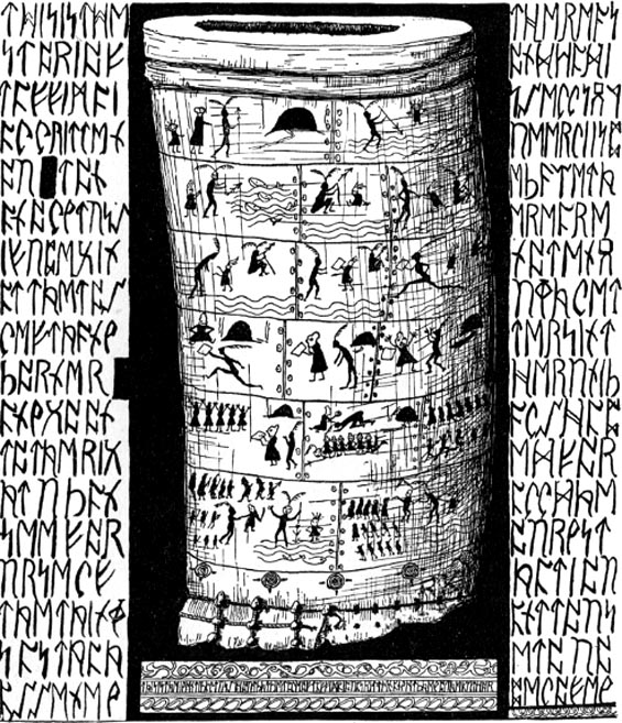 The story of Taffimai Metallumai carved on an old
tusk