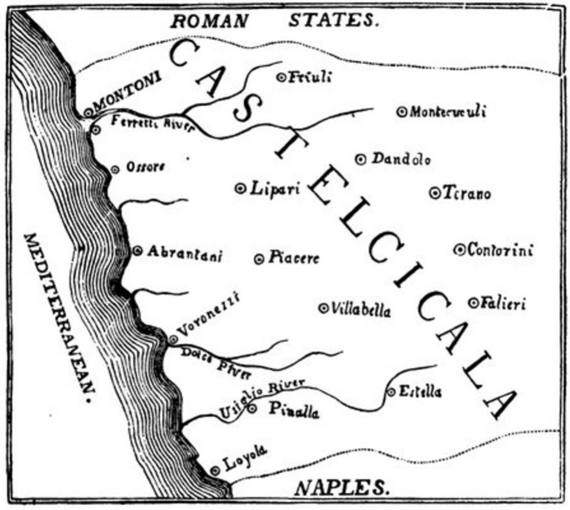 Map of Castelicica