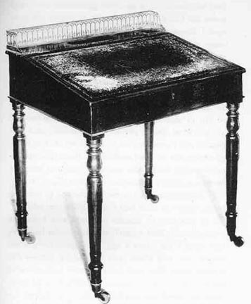 Dickens's Writing Desk at the Chalet, Gadshill