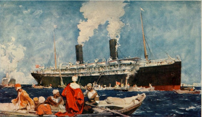 Steamship in the Middle East