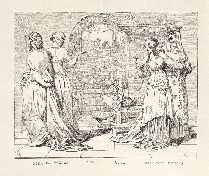 The Parting of Cordelia and her Sisters