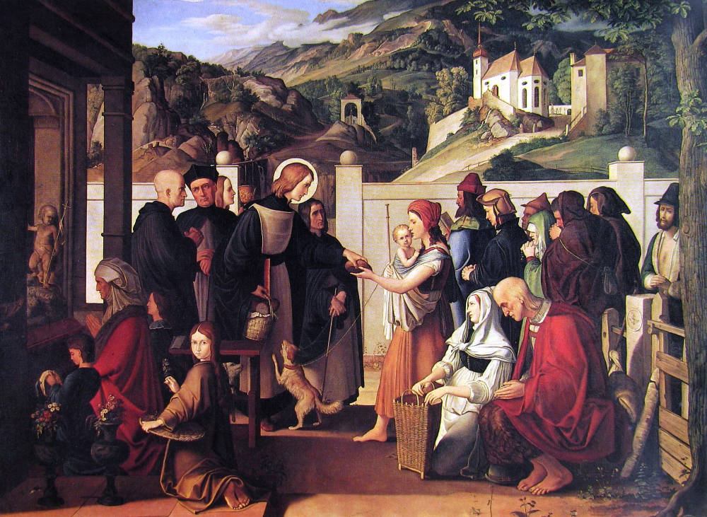 Saint Roch giving alms