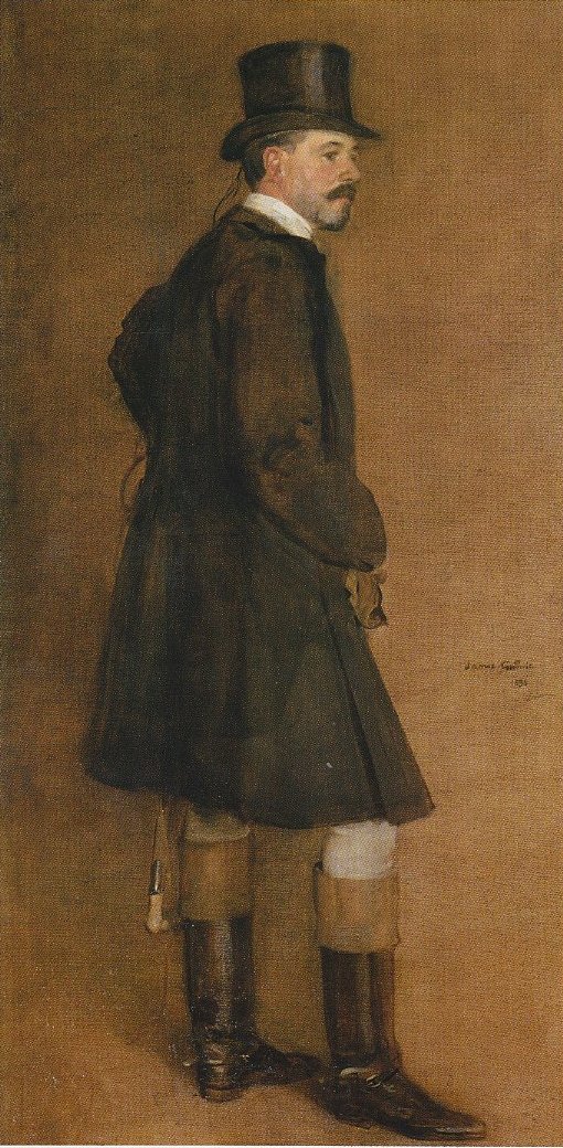 Portrait of Edward Martin dressed for hunting