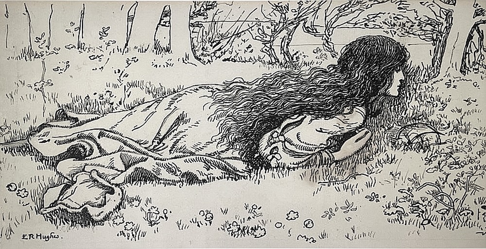 The Princess out of School, drawing