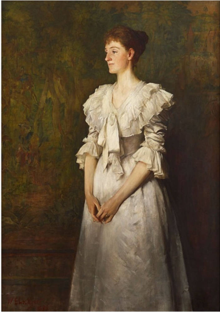 Portrait of Alice Mary Robson, Lady Rowallan in White
