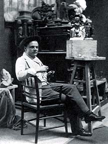 Gilbert in his studio