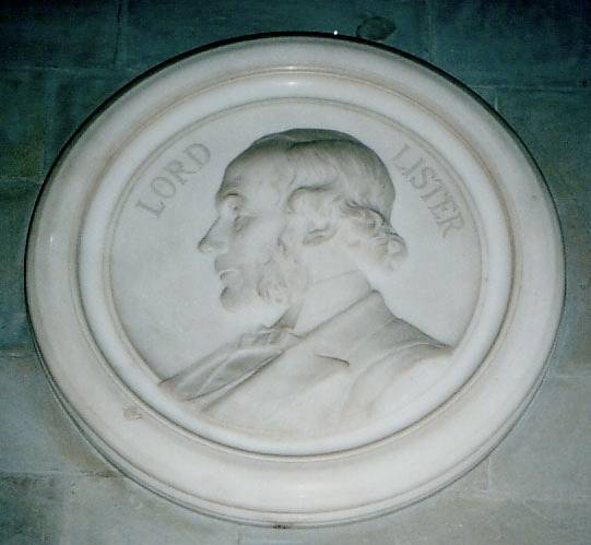 Medallion of Lord (Joseph) Lister, by Sir Thomas Brock