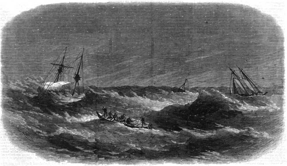 Rescue of the crew of the “Caber-Faigh” on the Owens Shoal, Isle of Wight